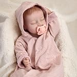 Enjoyin Reborn Poupées 17 pouces réaliste Baby Doll Playset avec pacifier et accessoires, Lifelike Soft Body et Possible Baby Dolls Girl Playsset, Cadeau idéal pour les enfants Âge 3+
