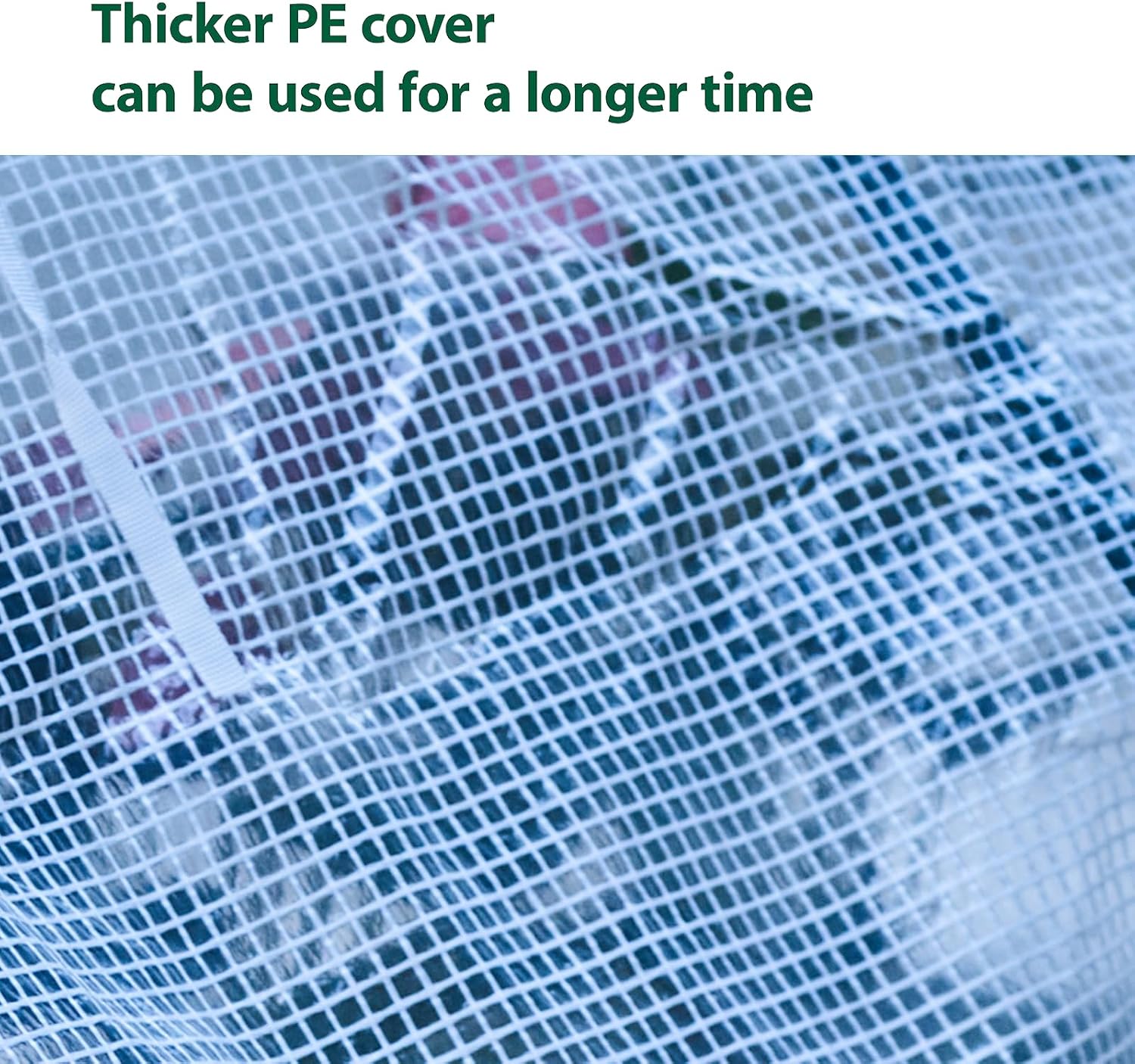 47.2" L × 23.6" W × 23.6" H Mini Greenhouse for Indoor Outdoor,Portable Mini Greenhouse, Heavy-Duty PE Plant Cover Tent , Tabletop Greenhouse for Small Plants, Seedling Humidity Dome White