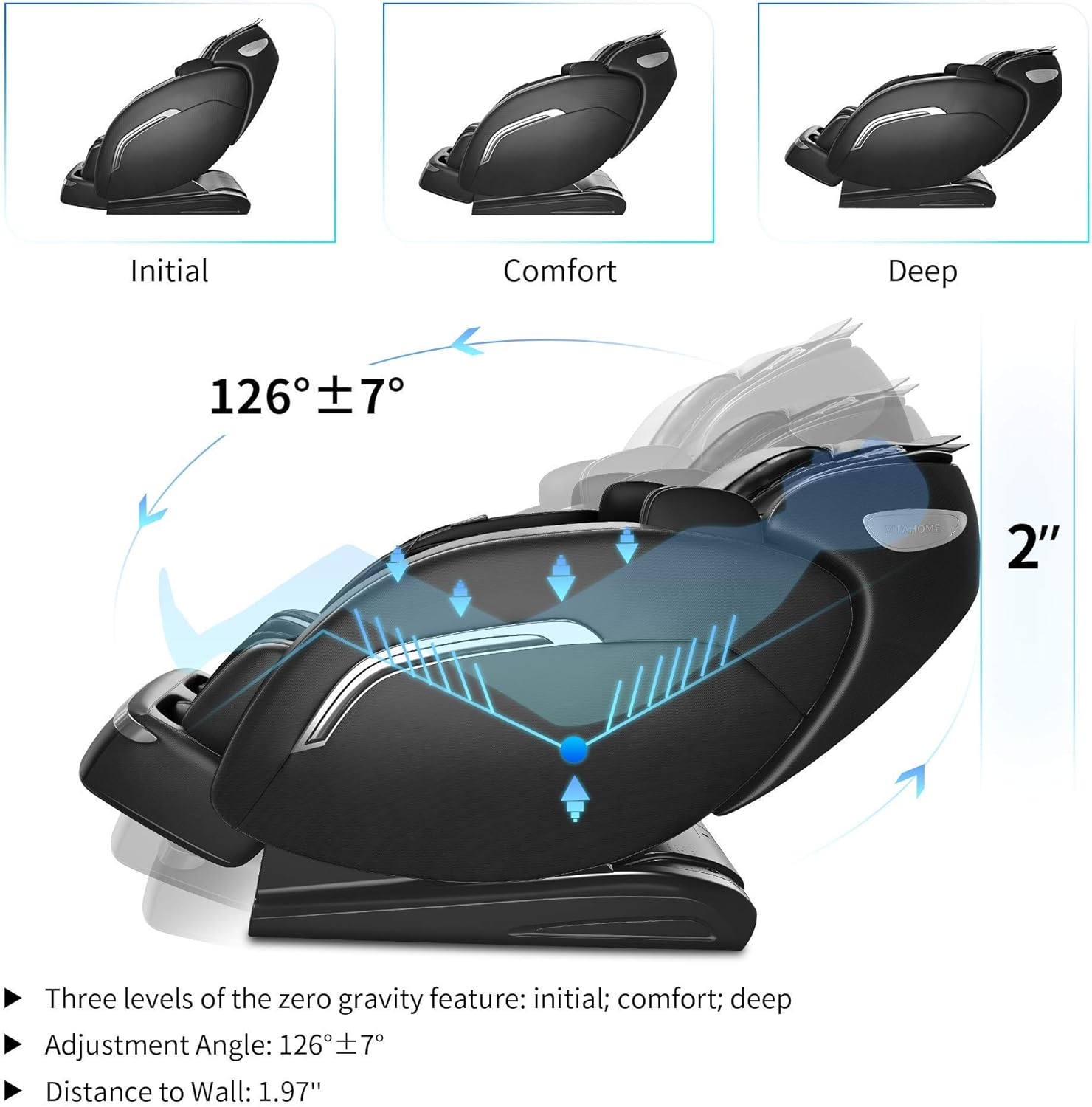 Image showing the waist heater function of the massage chair