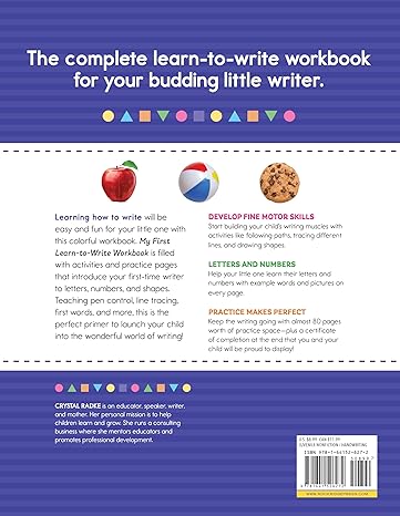 My First Learn-to-Write Workbook: Practice for Kids with Pen Control, Line Tracing, Letters, and More! (My First Preschool Skills Workbooks)