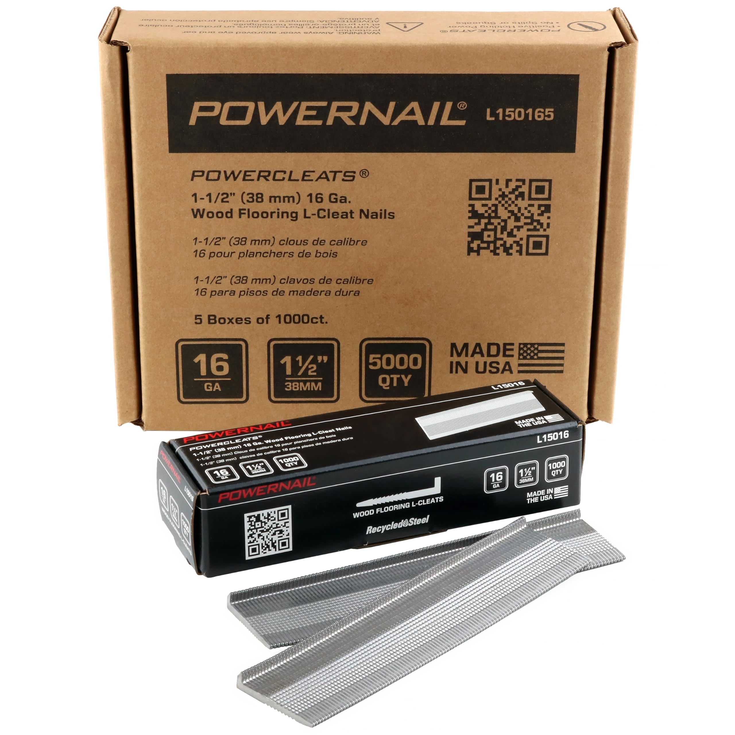 Powernail L-Cleat Nails - 1000 Count -11 Powernail L-Cleat Nails - 1000 Count -11