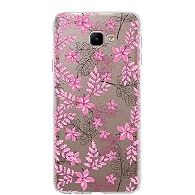 PrintiFy Samsung Galaxy J4 Core ile Uyumlu Kapak Floral Pembe Tasar ml  1mm Fit  effaf Silikon K l f