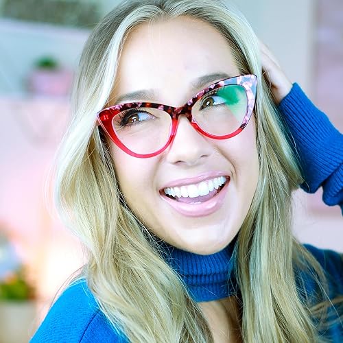 Miniatura 4 de Zeelool Maxine WA454518 - Gafas de bloqueo de luz azul de ojo de gato de moda para mujer con protección UV400