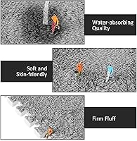 Vista 3 de Manta polaca de 11.81 pulgadas, colores de terciopelo, decoración de poliéster, alfombra cuadrada ecológica en 12 colores, 12 piezas