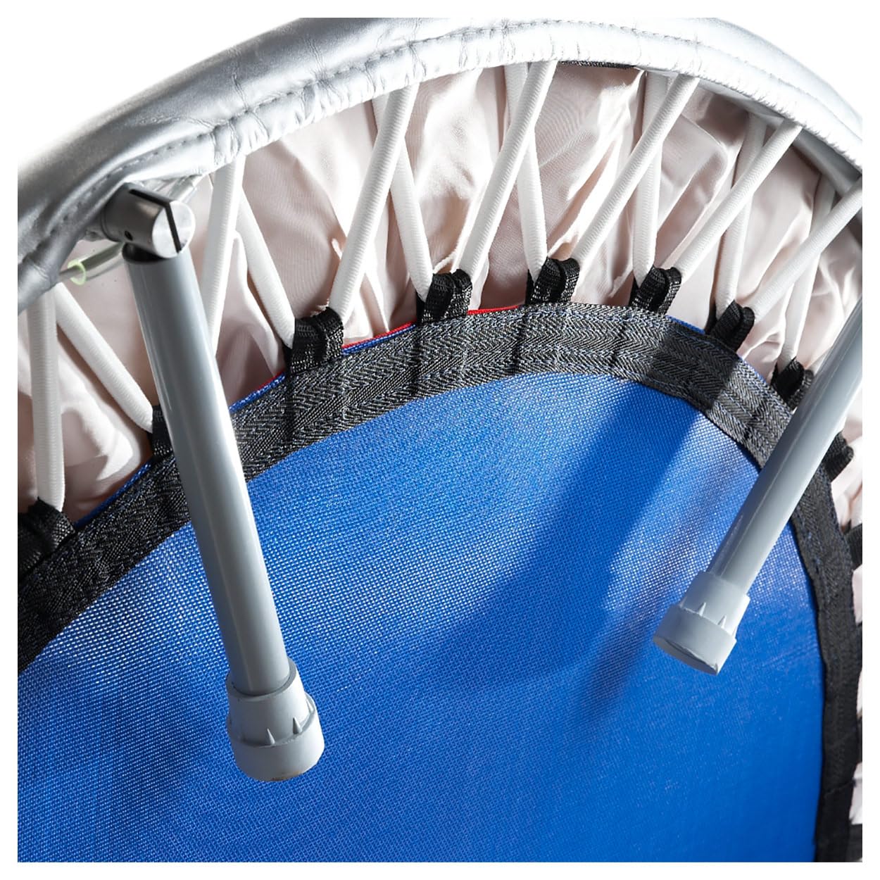 Trimilin ginnastica/Fitness/resistenza/Indoor trampolini per il tempo libero, riabilitazione e riabilitazione, nero/argento, Trimilin Mini Swing mit Klappbeinen