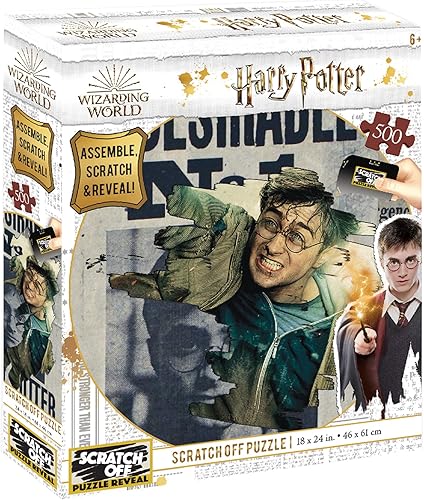University Games U08568 Harry Potter Wanted Scratch Off Puzzle