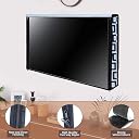 Wings Star LED TV Cover for 55 Inches | Dustproof & Waterproof With PVC Layer | Television Protector Cover | LCD/LED Monitor Cover With Zip Lock, KUM133 gallery image