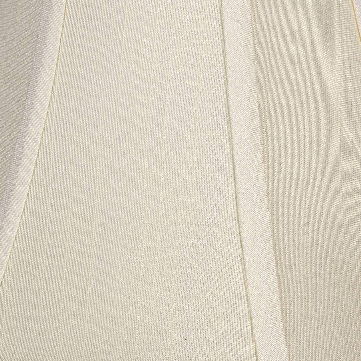 Set of 2 Round Bell Lamp Shades Cream Medium 4.5" Top x 9" Bottom x 8" Slant x 7.5" High Spider with Replacement Harp and Finial Fitting - Imperial Shade