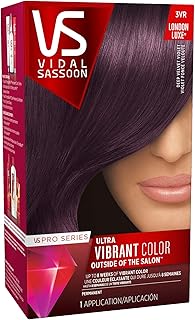 Vidal Sassoon Pro Series Permanent Hair Dye, 3VR Deep Velvet Violet Hair Color, 1 Count