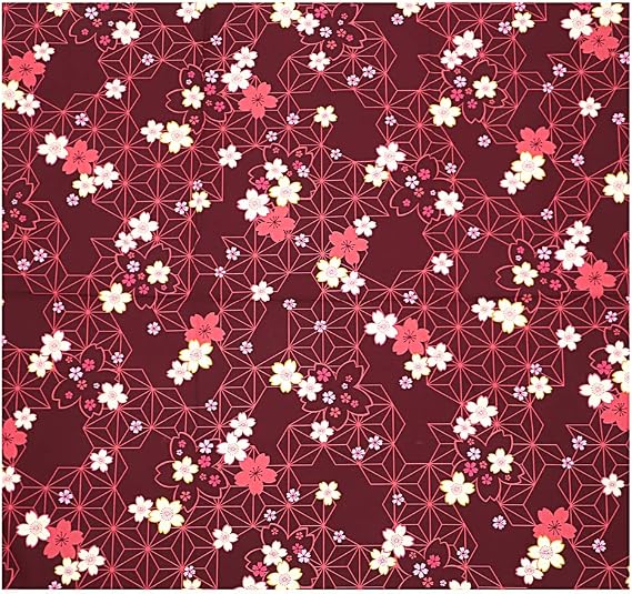Amazon Co Jp 風呂敷 日本製 114cm幅 大判 赤 臙脂 桜 さくら 花 和柄 綿100 粋 モダン 北欧 テーブルクロス インテリア スカーフ リメイク タペストリー ワイン包装 ペットキャリー プレゼント 贈り物 ギフト 包装 包む 布 生地 カバー お洒落 可愛い