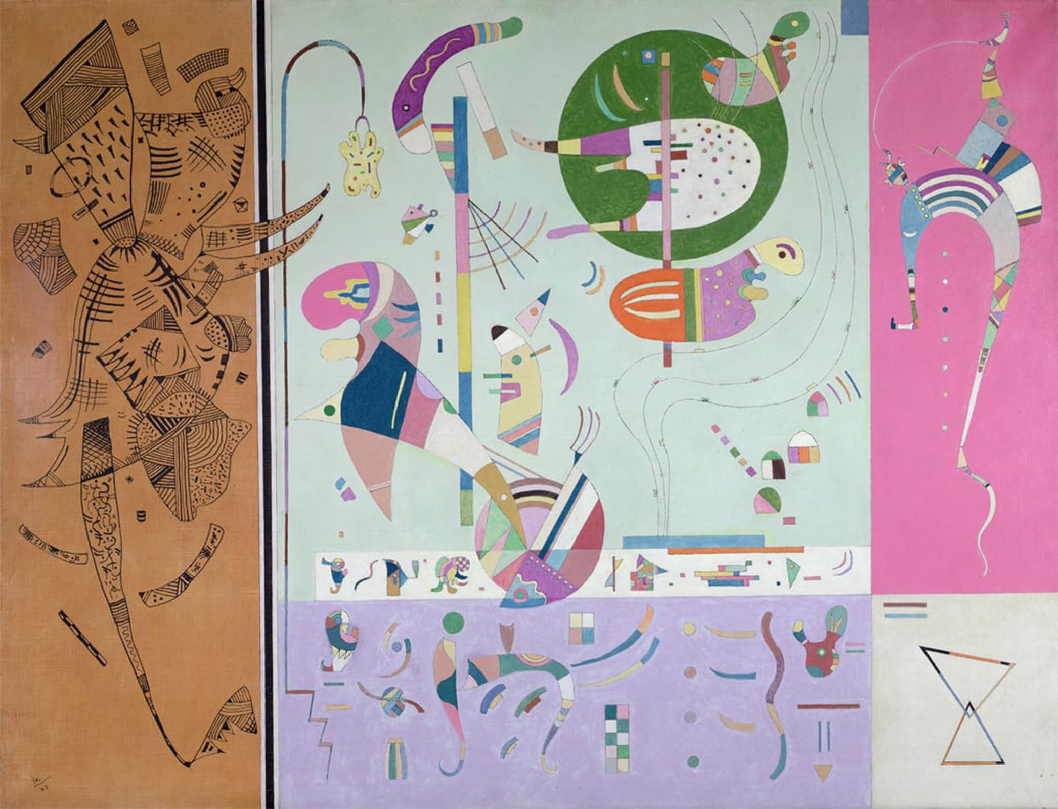 ARTXLXXBN Famous Painting Canvas Artwork Graffiti Print various partiesby Wassily Kandinsky Portrait Canvas Image for Home Decor 60x90cm