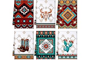 Set of 6 Southwestern Kitchen Towels - A Native American Touch for Your Kitchen