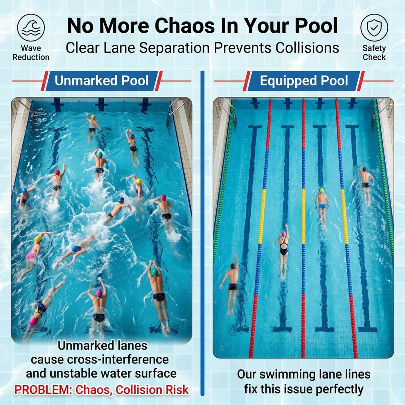 Corchera Piscina Multi-Medida con Flotadores en Espiral 6cm 9cm, Cuerda de Seguridad HDPE Rompeolas Línea de Marcación Lisa para Entrenamiento