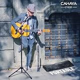 CAHAYA Pied de microphone 2 en 1 à double usage Support de microphone avec trois clips de câble de microphone pour le chant, la conférence et la présentation, Pied de microphone amélioré CY0311 - 8
