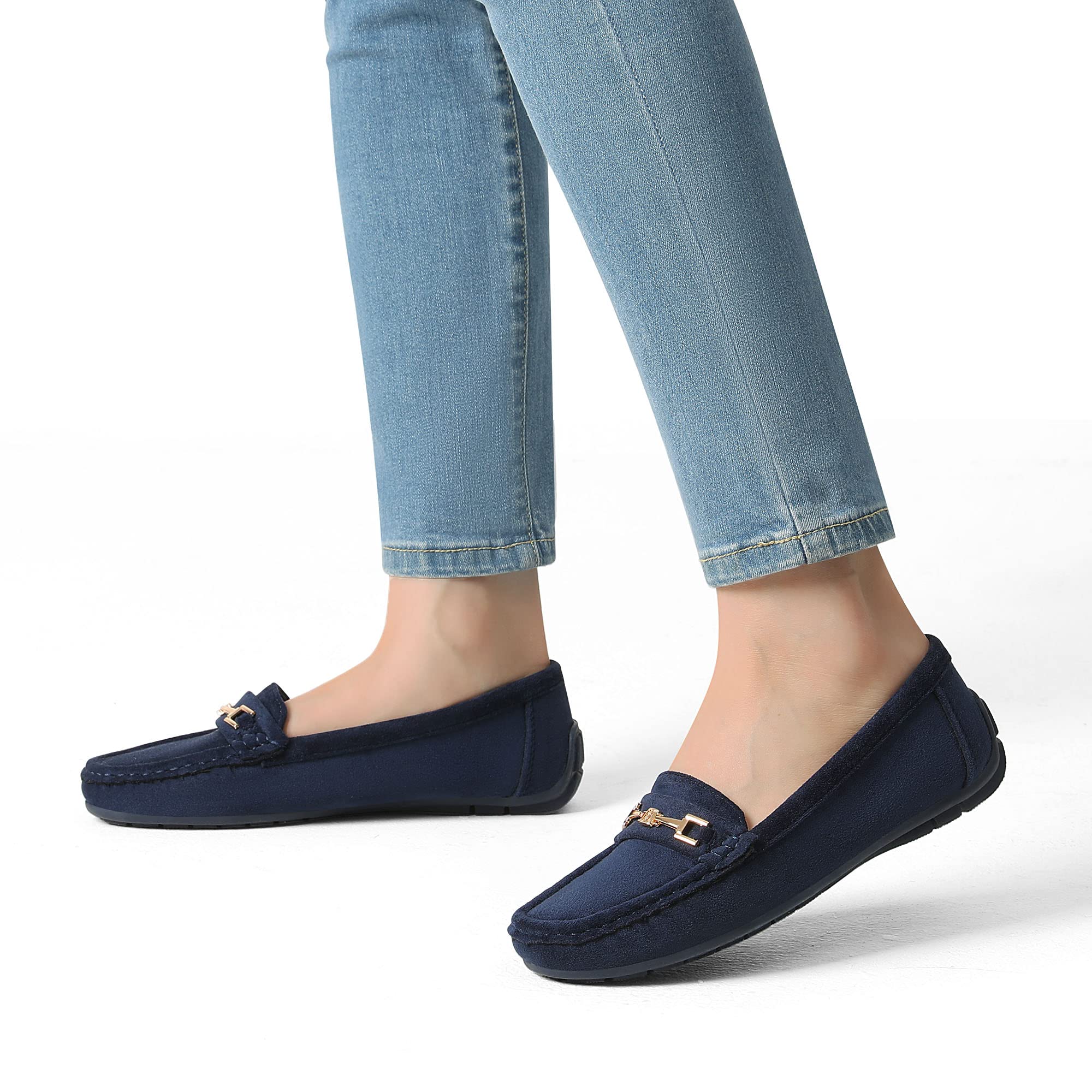 DREAM PAIRS Mokasyny dla kobiet damskie mokasyny wsuwane wygodne buty szkolne do chodzenia płaskie buty do jazdy pielęgniarką