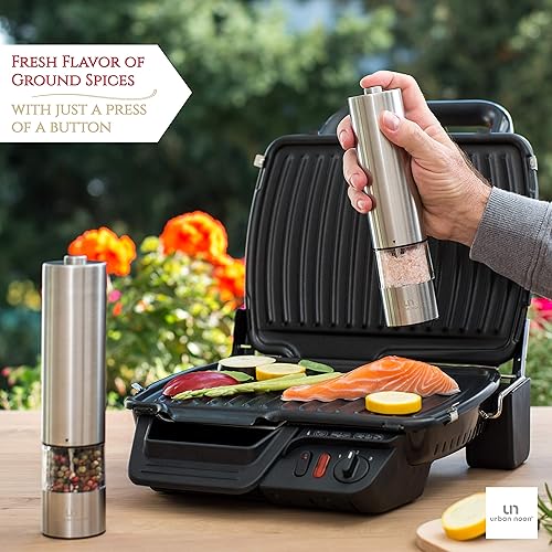 Miniatura 51 de urban noon - Bandeja para molinillo de sal y pimienta, acrílico transparente, molinillos de hasta 2.2 pulgadas de diámetro Bandeja de molino