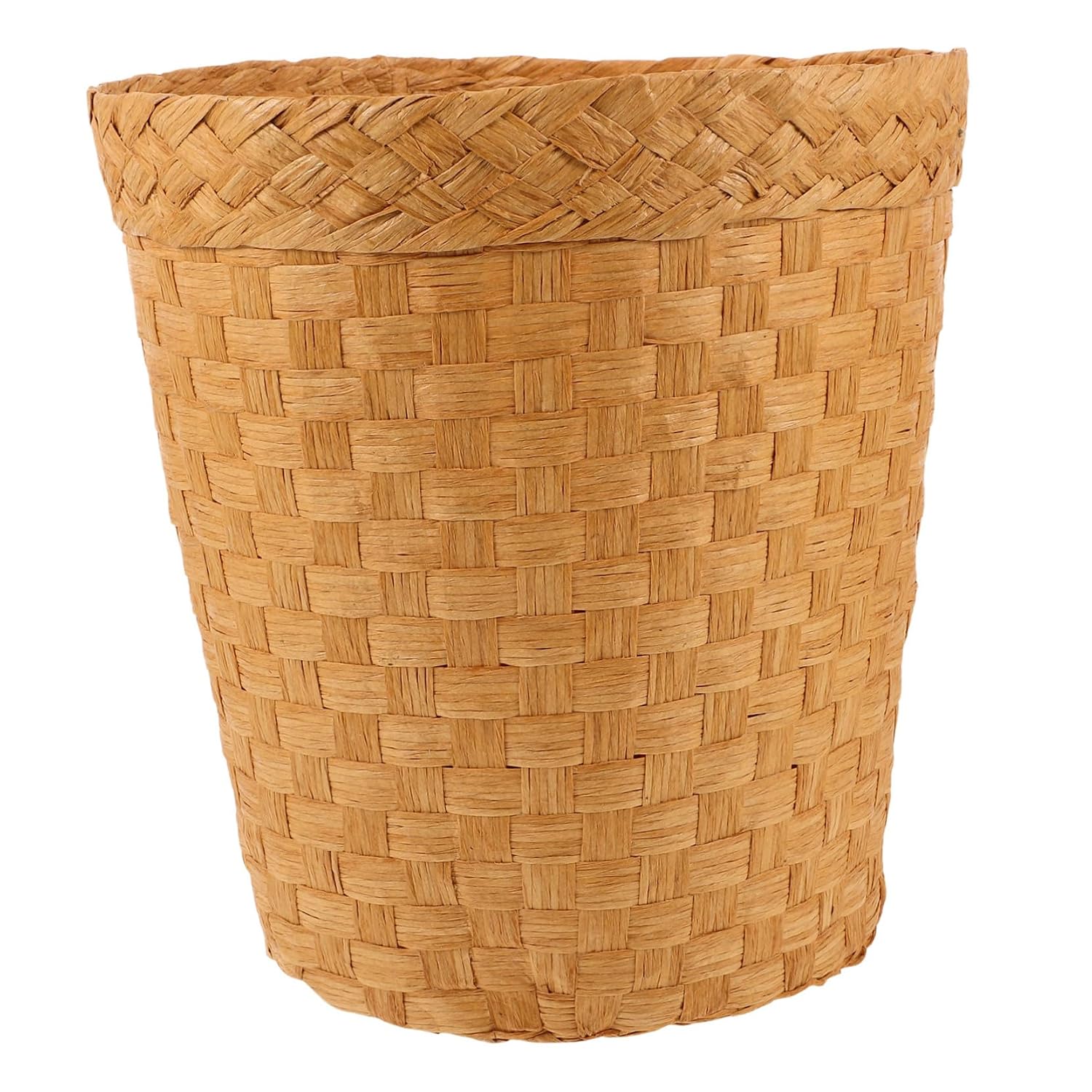 Versatile Kitchen Supply Bamboo Waste Bin Woven Storage Basket Waste Basket for Bathroom Decorative and Practical