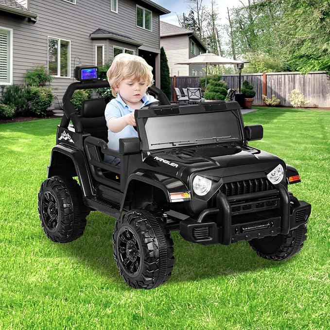 Auto Eléctrico para Niños XVD 12V Negro miniatura 2