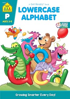 School Zone Lowercase Alphabet Workbook: Preschool Kindergarten Tracing Writing ABCs Ages 3-5, 32 Pages Get Ready Series
