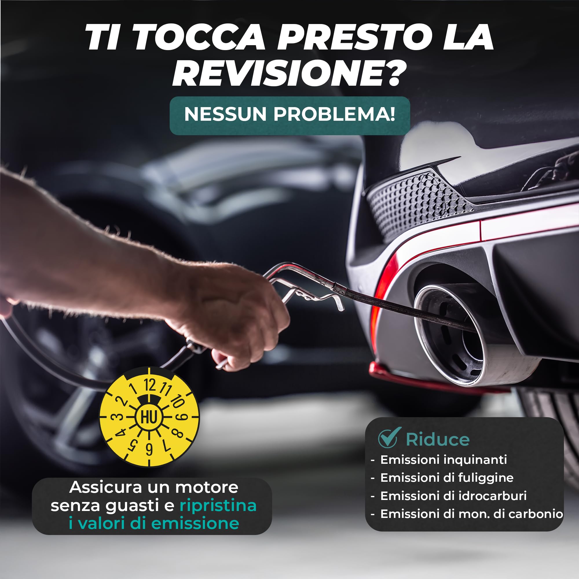 MARTIN STRAUSS Pulitore Diesel EURO 6 in 1. Decarbonizzante del sistema di scarico: Valvola EGR, Turbo, Catalizzatore, FAP, Lambda. 1 Litro, 3 Dosi