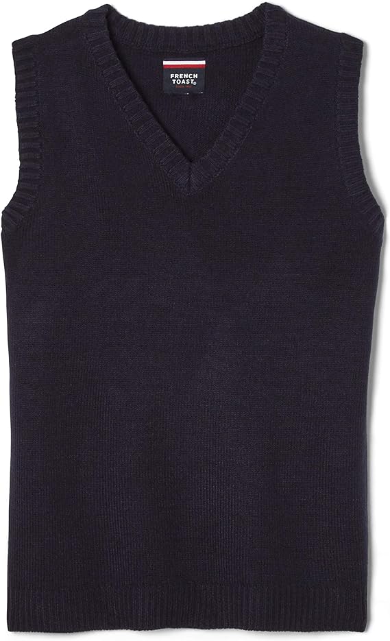 French Toast Boy's V-Neck Sweater Vest, Burgundy, S: Buy Online at Best Price in UAE