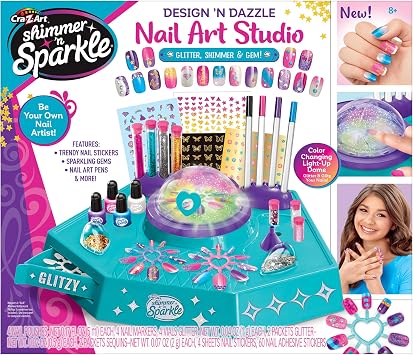 Cra-Z-Art Shimmer N Sparkle Design N Dazzle Nail Art Studio, Ultimate Nail Studio for Girls Ages 8 and Up