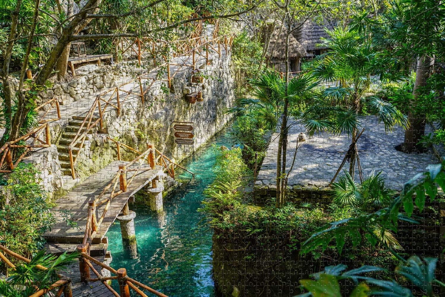 Jigsaw Puzzle for Adults Mexico Xcaret Park Playa del Carmen Puzzle 1000 Piece Travel Souvenir