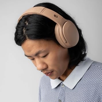 Skullcandy Crusher Evo kablosuz Bluetooth kulaklık, çok duyusal baslı, gürültü izolasyonlu kulak üstü uyum, 40 saate kadar pil, iPhone Android için mikrofon - astar