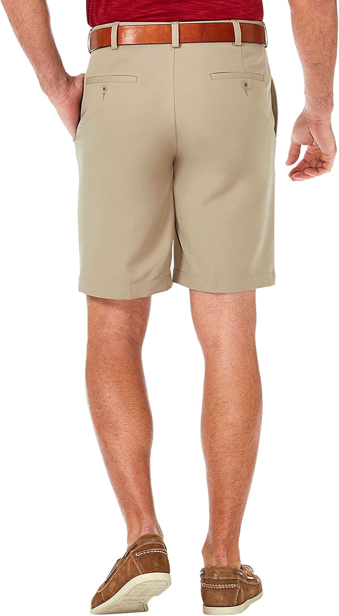 Haggar Men's Cool 18 Gabardine Hidden 