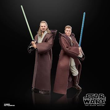 Hasbro Star Wars Black Series Qui-Gon Jinn, Darth Maul, Obi-Wan Kenobi Aksiyon Figür Seti (The Phantom Menace)