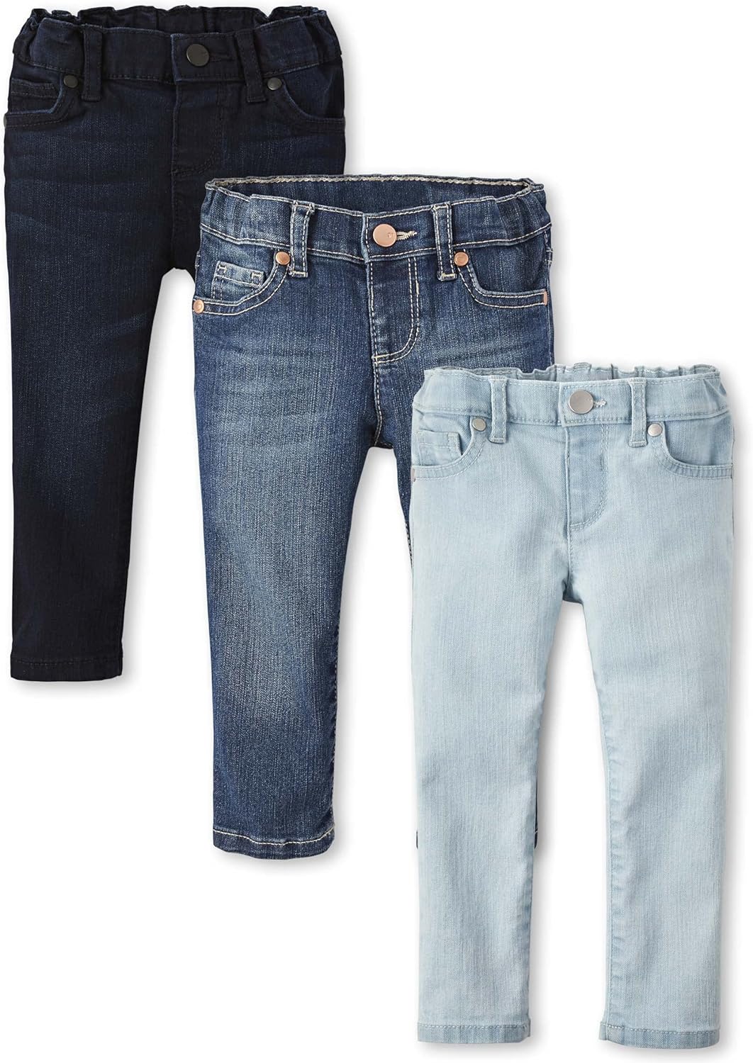 The Children’s Place Toddler Girls Basic Skinny Jeans 3-Pack