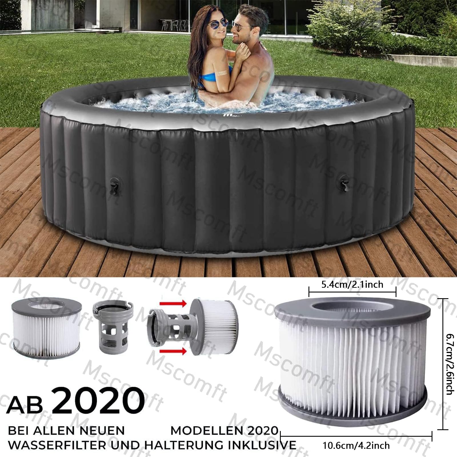 Coppia Di Filtri Di Ricambio Per Piscine Gonfiabili MSPA - Foto 10