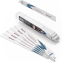 EZARC Reciprocating Saw Blades 25 Pack, 225mm Bi-Metal Sawzall Blades 14+18TPI for Steel Demolition R910DM