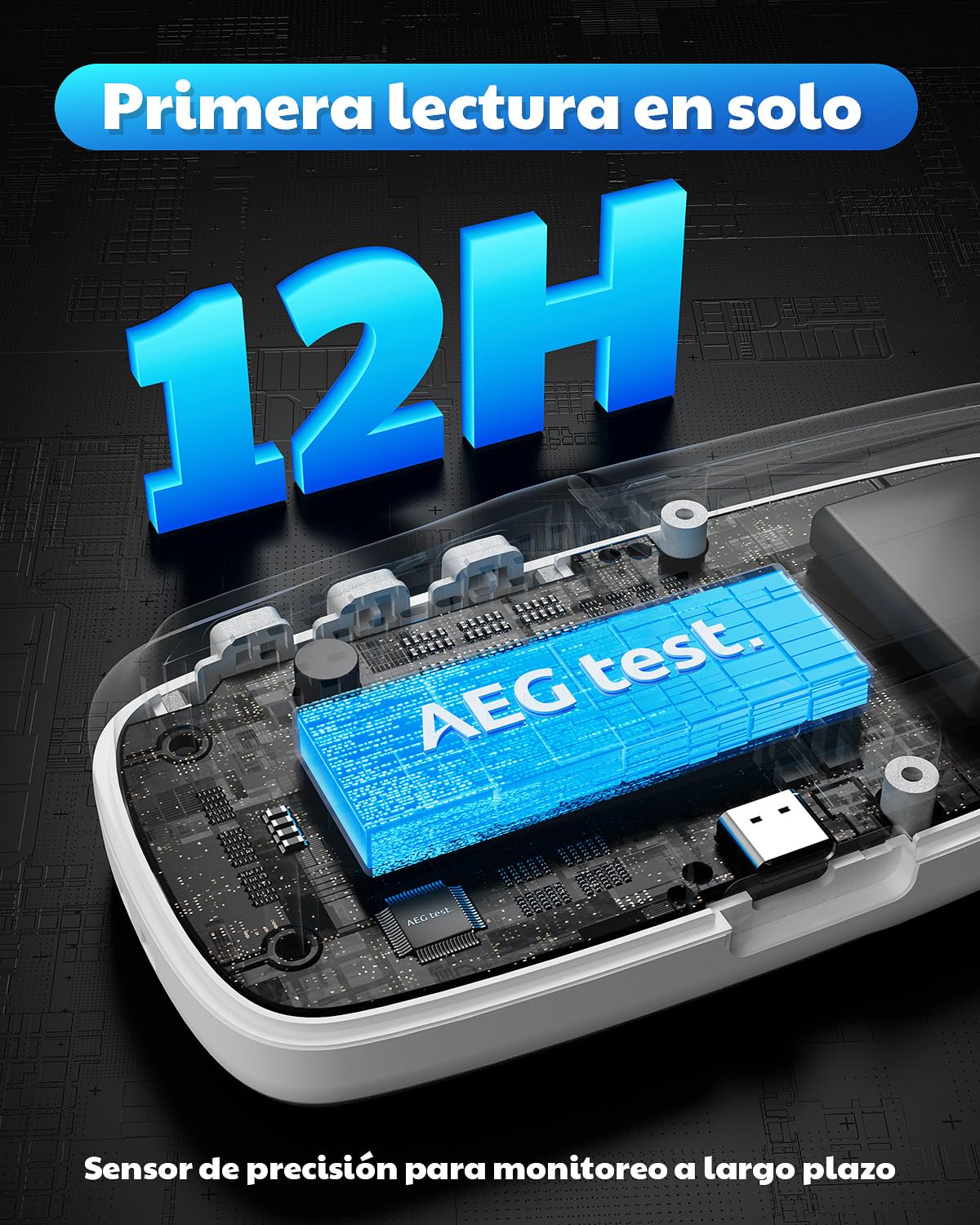 HOUND-2070 Detector de Radón para Hogar, Pantalla de Temperatura y Humedad, 504 Días de Almacenamiento de Datos, Recargable, Analizador de Radón 3-en-1 Portátil para Sótano, pCi/L o Bq/m³