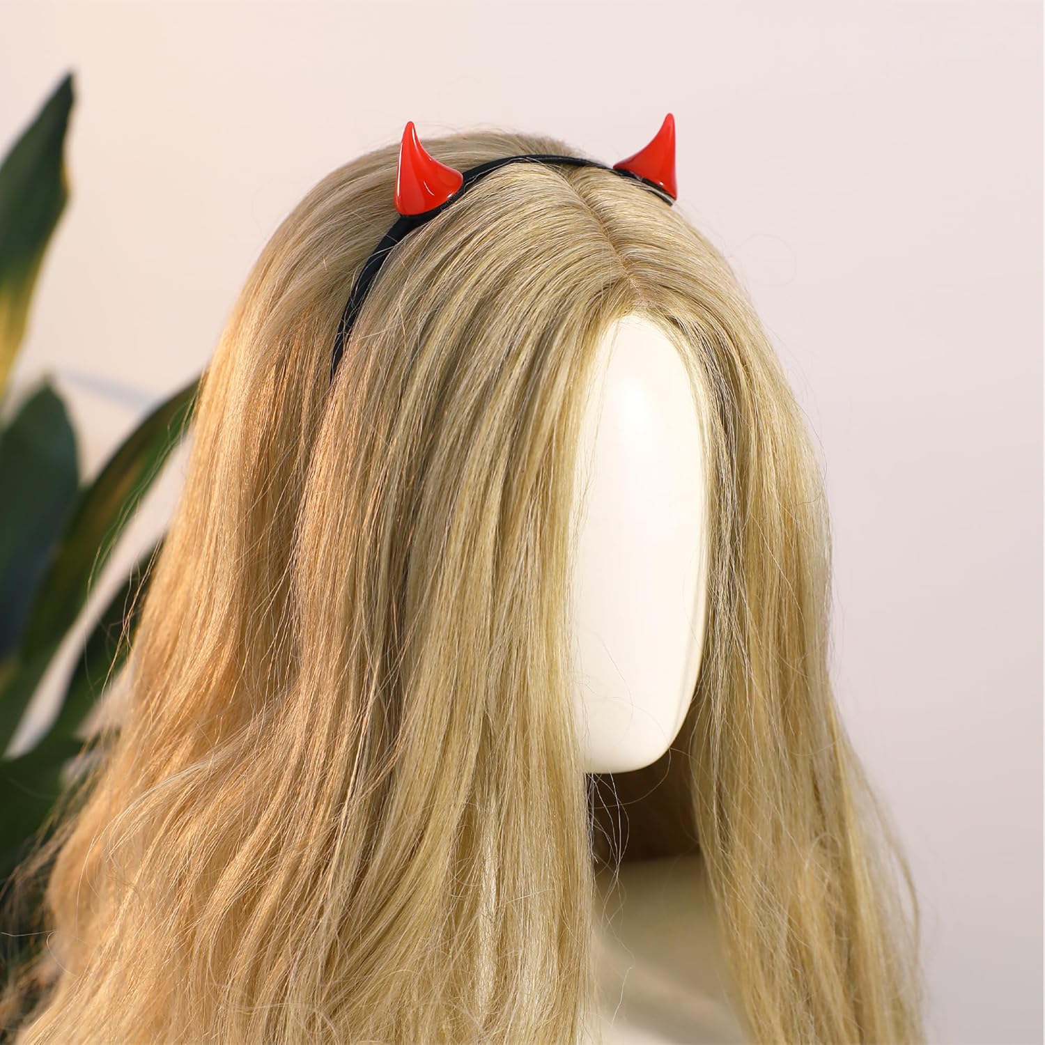 MOSTORY Demon Horns Headband - Devil Horns Hairband for Cosplay Halloween Costume Adult - Image 3