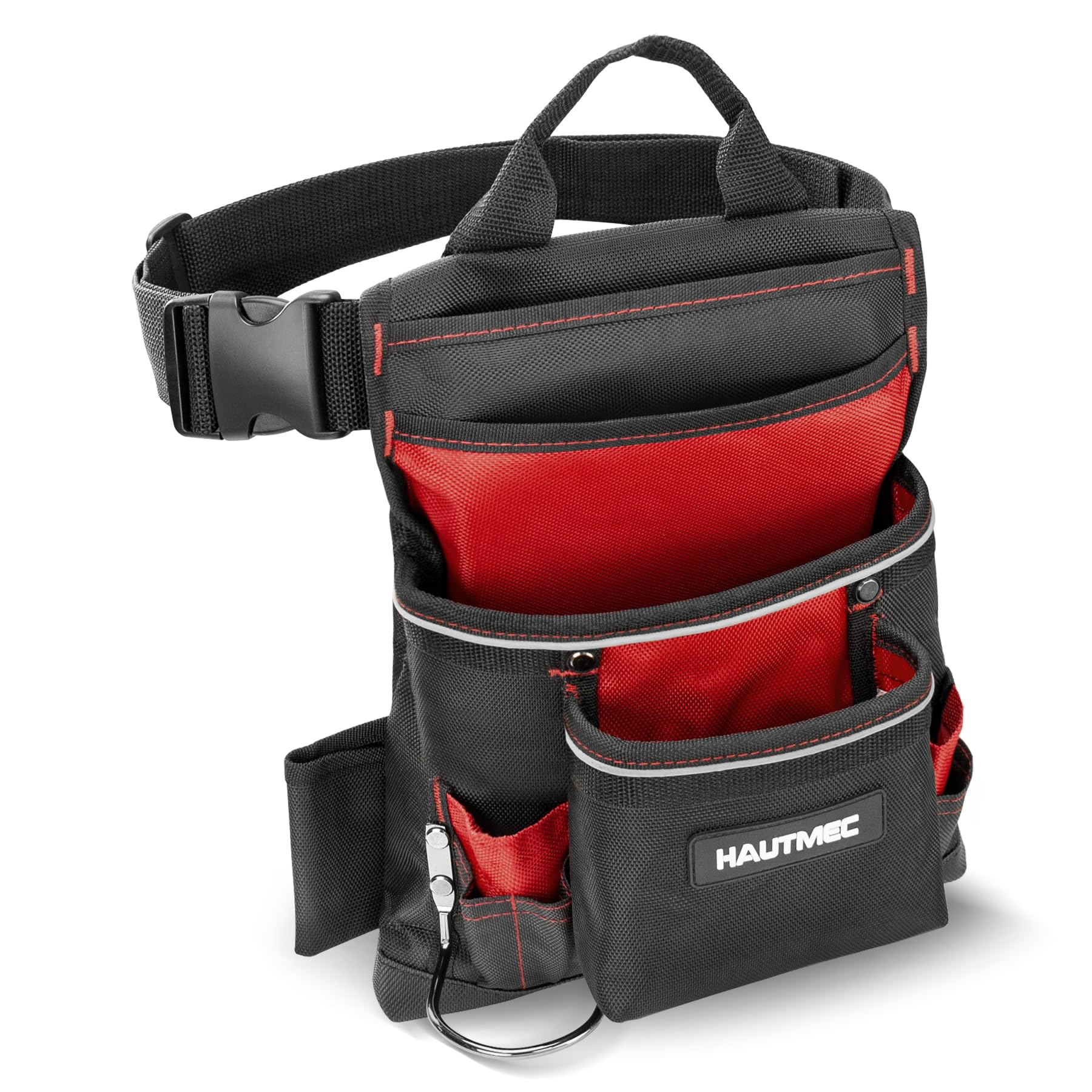 Ceinture à outils robuste électricien avec support marteau et 12 poches