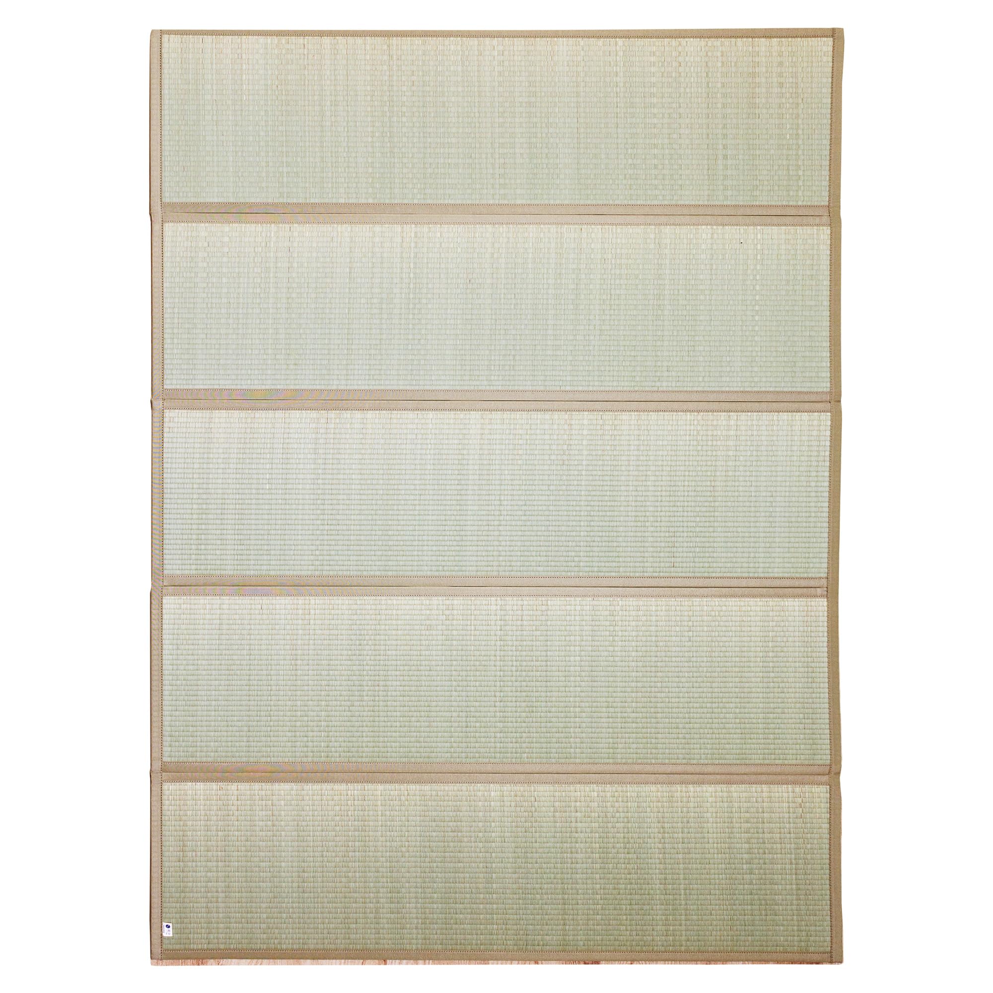 Asayu Japanese Tatami Mat Foldable 5-Panel Igusa Floor Mat 140x210cm Authentic Japanese Igusa Rush for Meditation Yoga or