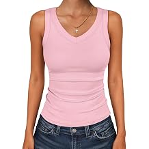 ANRABESS Tank Tops for Women V Neck Ribbed Knit Slim Fitted Sleeveless Basic Tee Tanks Casual Summer Clothes 2026