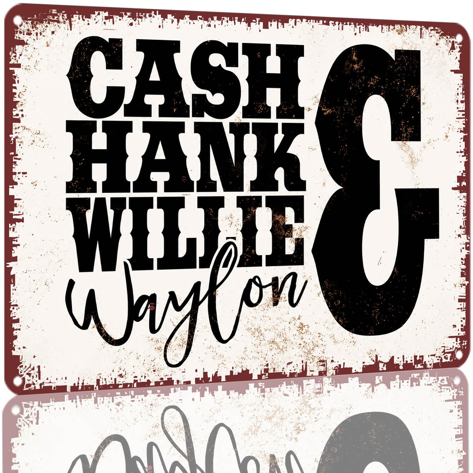 Kwqdozf As Pic Vintage Retro Country Music Tin Sign 8X12 Inch Aluminum Metal Wall Decor Fo