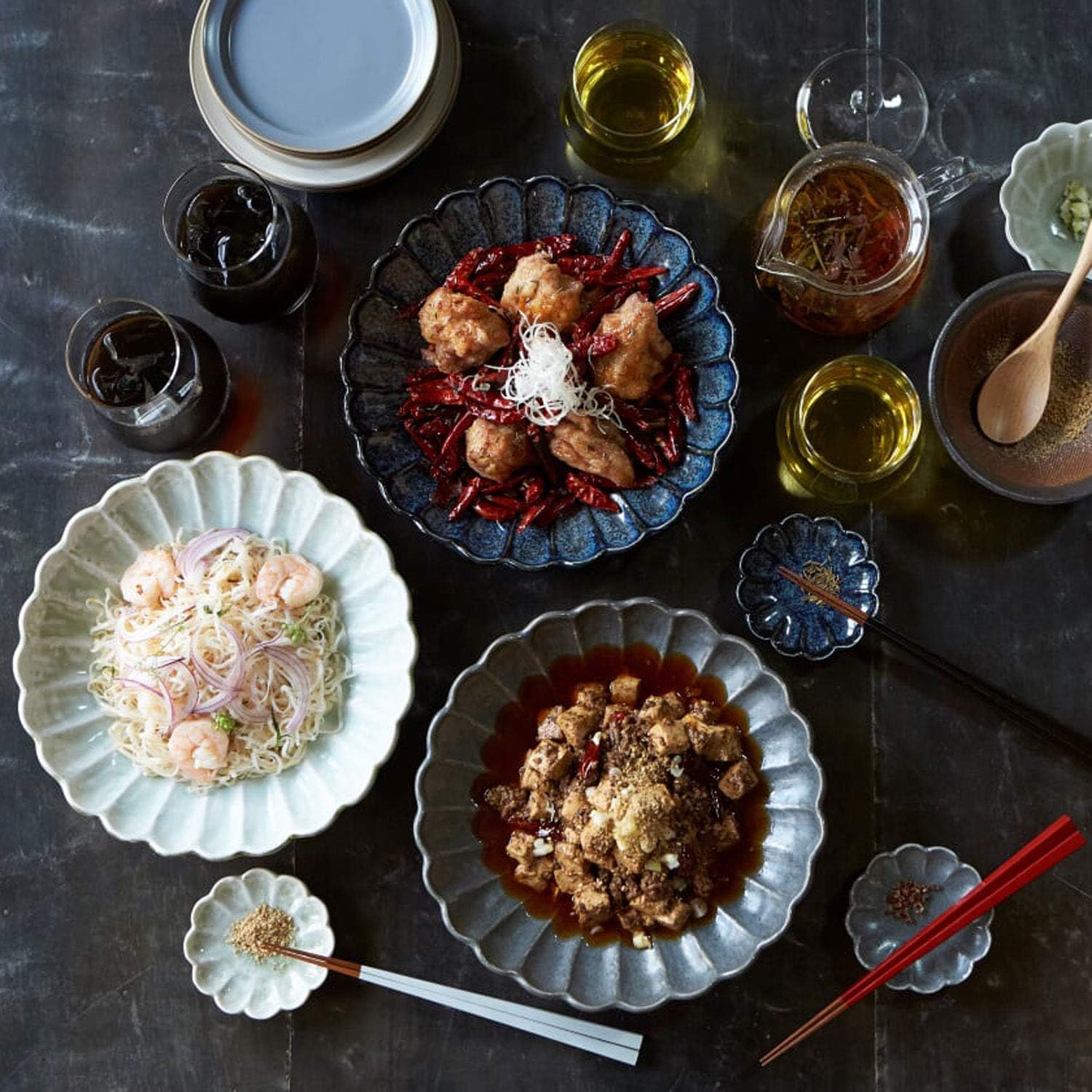 TAMAKI T-931028 Plate, Kiln Change, Navy, Diameter 6.7 x Depth 6.7 x Height 1.0 inches (17.0 x 17.0 x 2.5 cm), Microwave and Dishwasher Safe