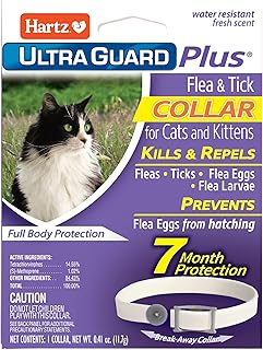 Hartz UltraGuard Plus Water Resistant 7 Month Protection Breakaway Flea & Tick Collar for Cats (3270094268)