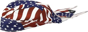 Zanheadgear Road Hog Flydanna Cotton Wavy American Flag