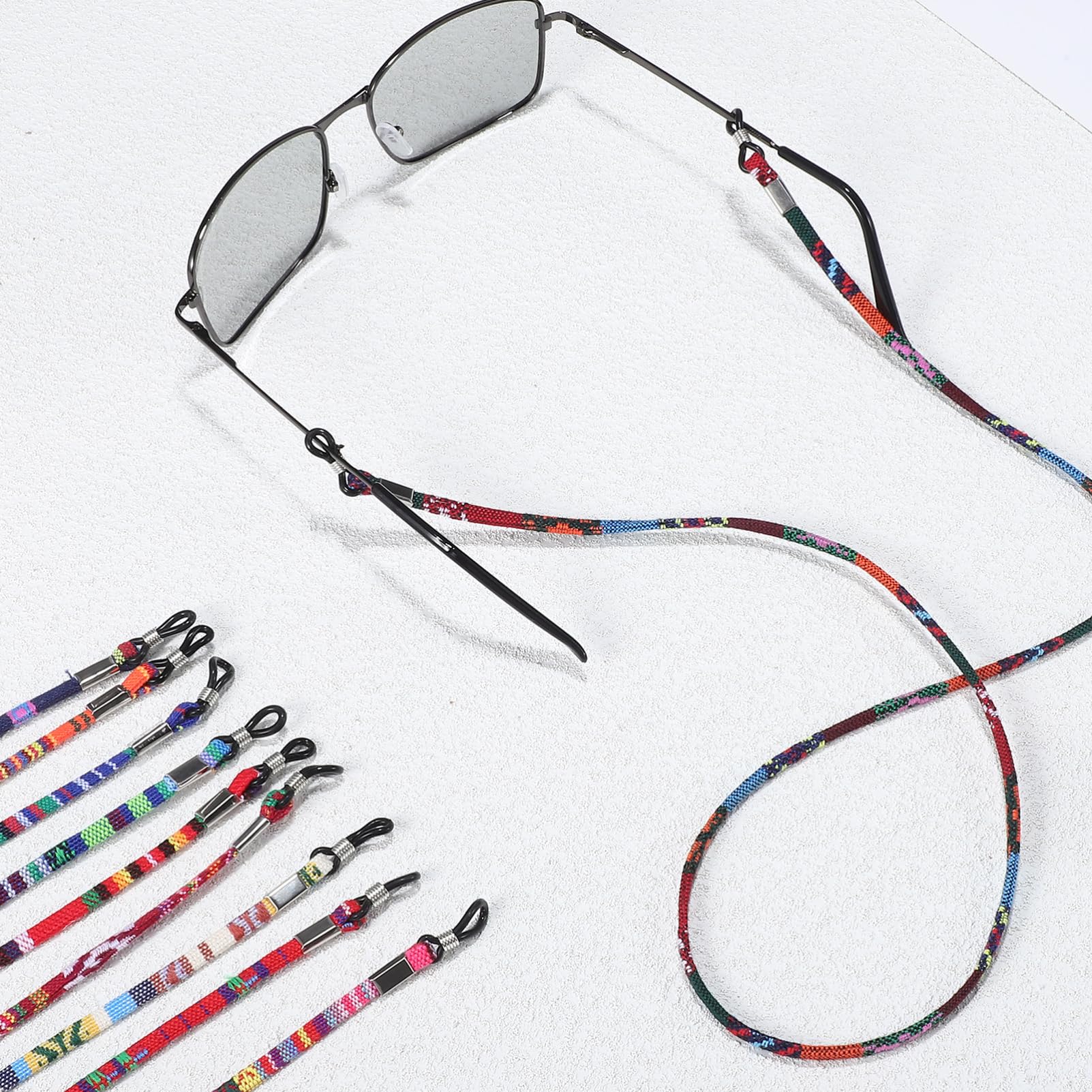 Healifty Bohemian Stil Brillenband Teilig Verstellbare Lanyard Für Brillen Verlust Brillenhalter Für Damen Und Herren Rutschfest Und Schweißabsorbierend
