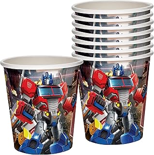 Treasures Gifted Transformers Cups 24ct - 9oz Transformers Party Cups Autobots - Transformers Party Supplies - Transformers Birthday Party Supplies - Transformers Birthday Decorations