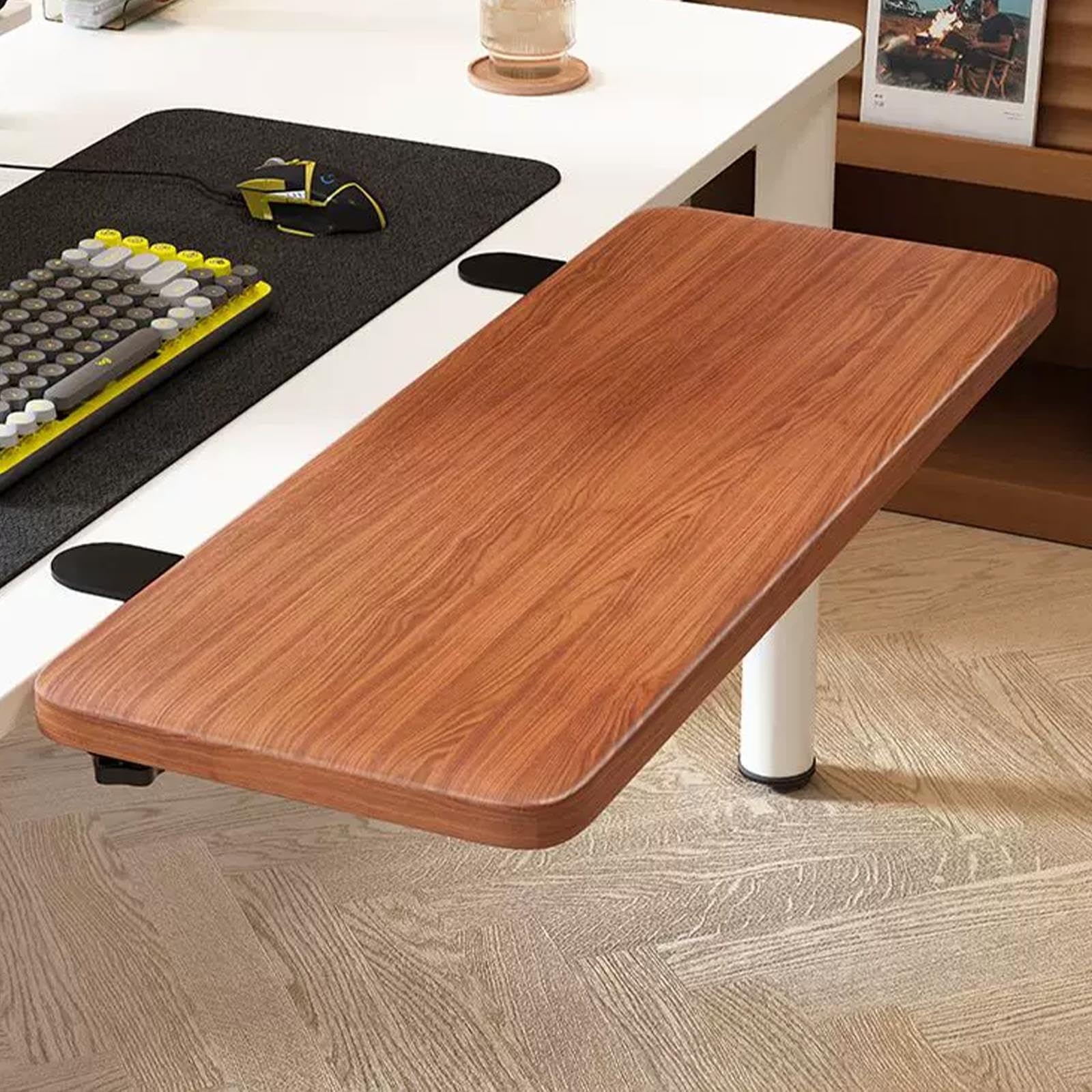 Desk Extension Panel, Foldable Storage Rack With Clip