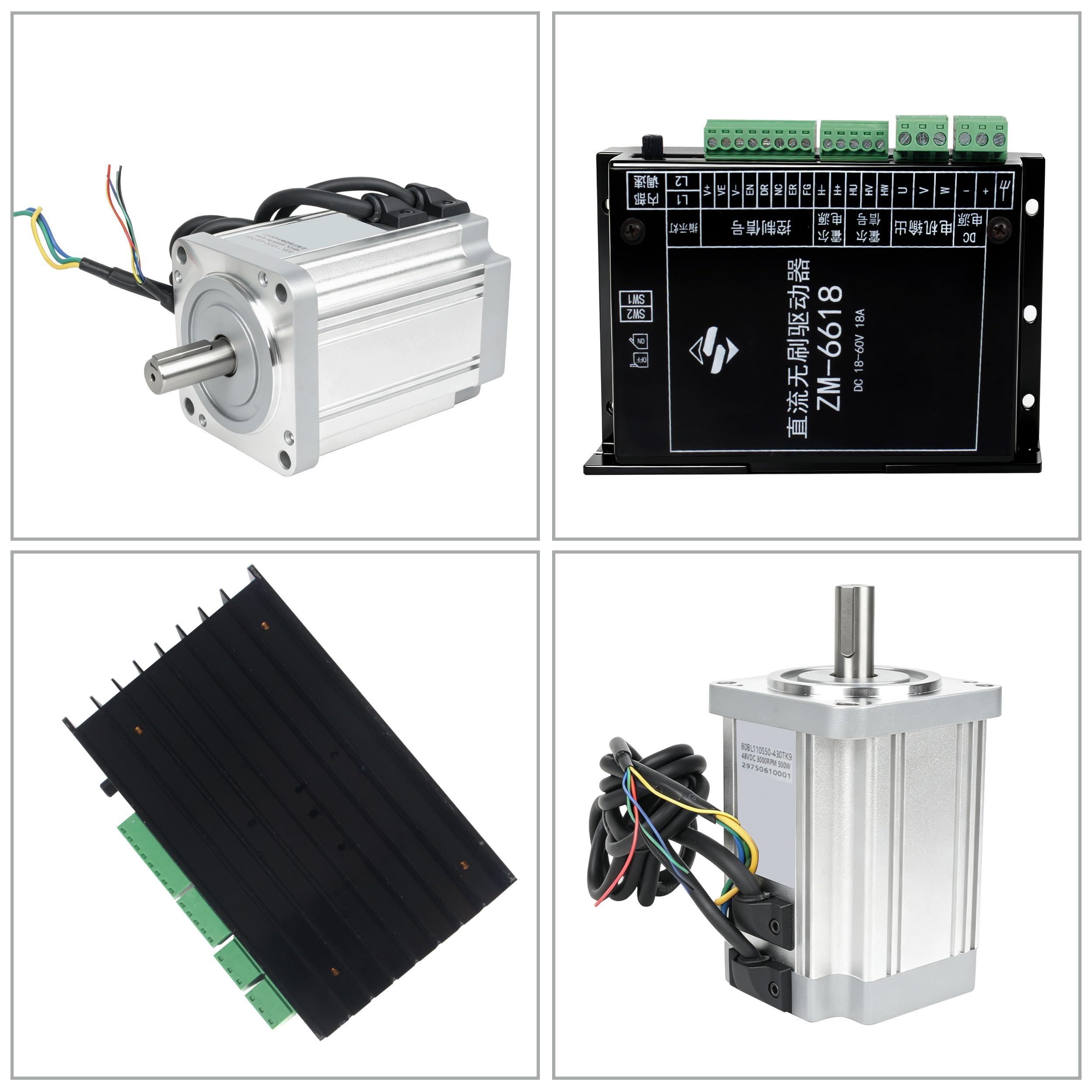 CNCTOPBAOS Kit de controlador de motor sin escobillas de 48 V CC 500 W