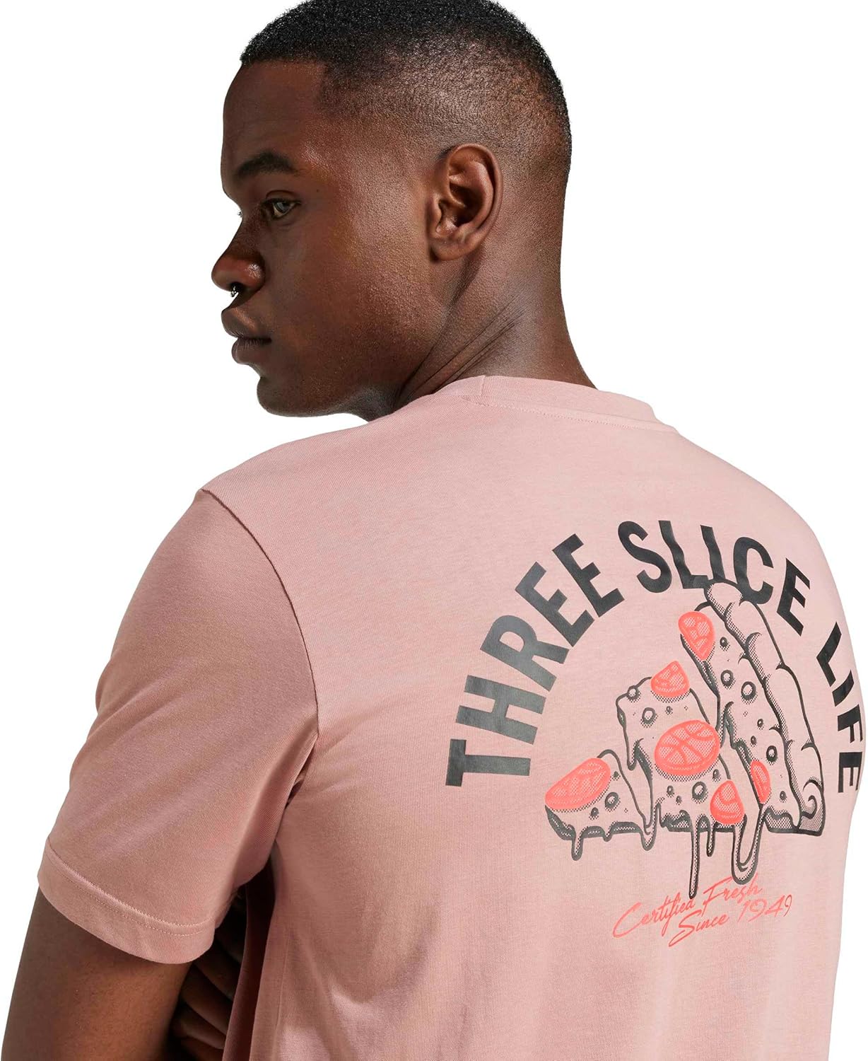 تي شيرت مريح بطبعة بيتزا للرجال من اديداس 2026 - view 4
