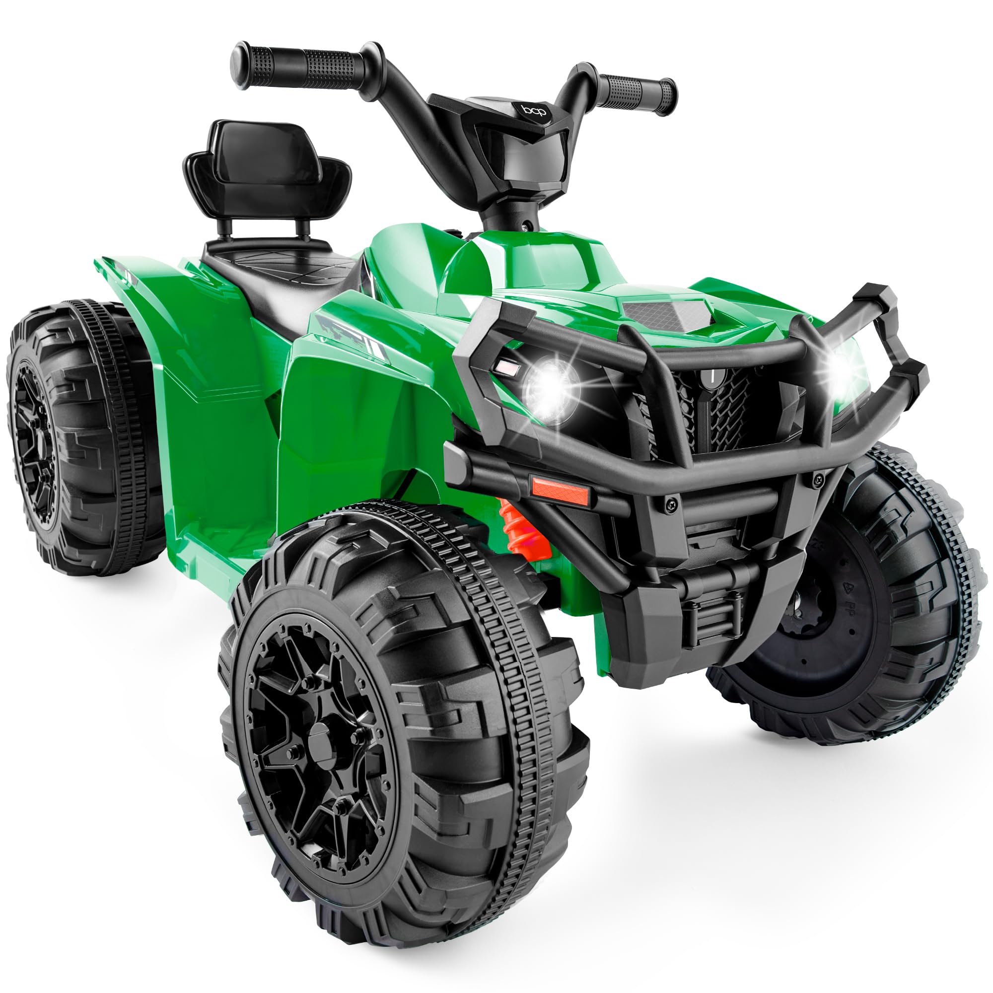 Best Choice Products 12V Kids Ride-On Electric ATV, 4-Wheeler Quad Car Toy w/Bluetooth Audio, 2.4mph Max Speed, Treaded Tires, LED Headlights, Radio -