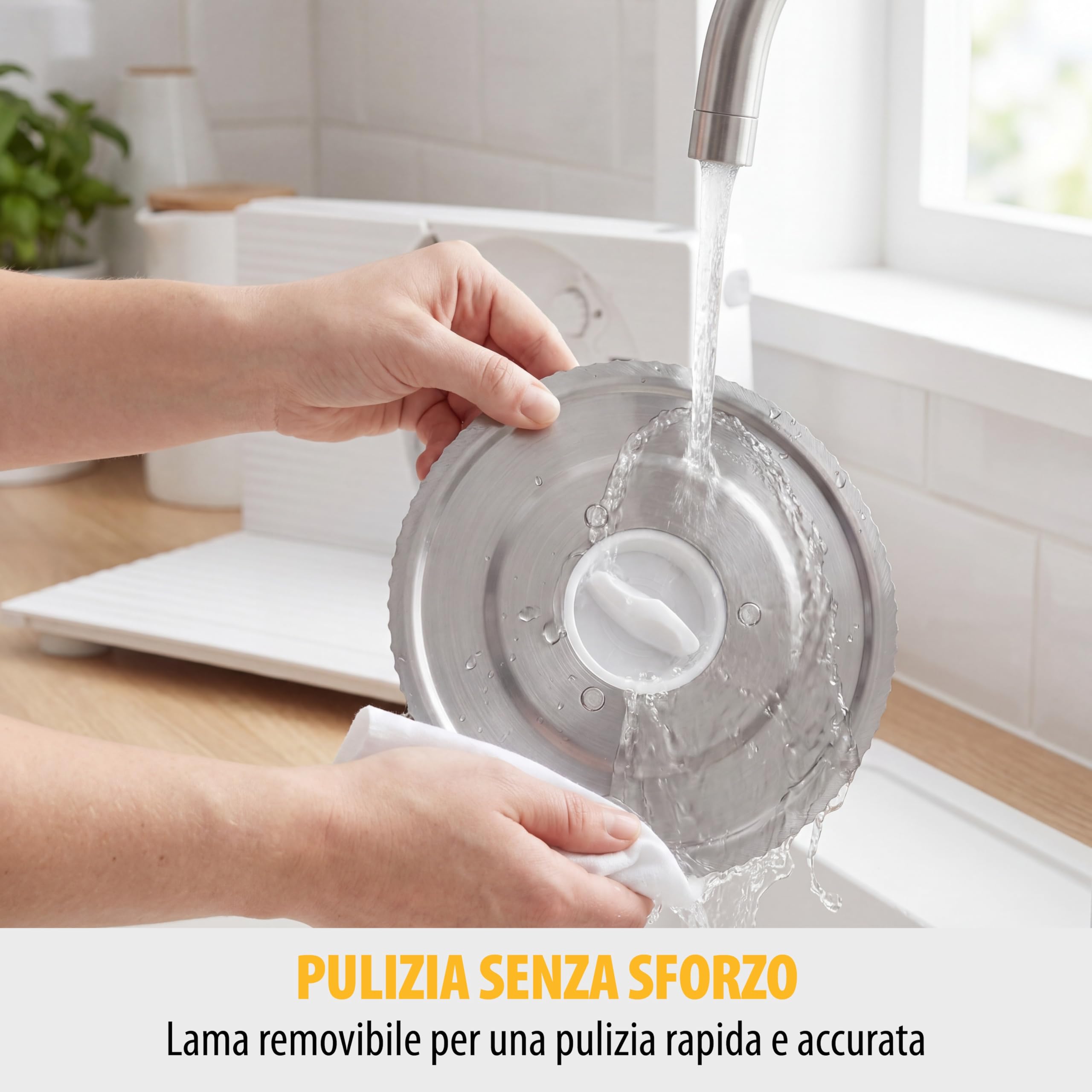 Tristar EM-2098 - Affettatrice multiuso con lama in acciaio inox da 170 mm, 150 W, spessore disco regolabile