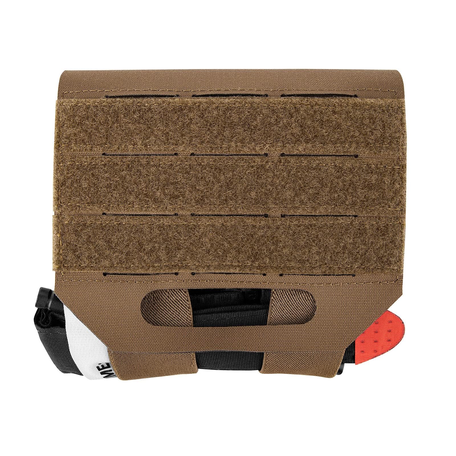 PETAC GEAR Tactical Ifak Pouch, Molle First Aid Micro Trauma Kit Belt Medical Survival Pouches (Coyote Brown)